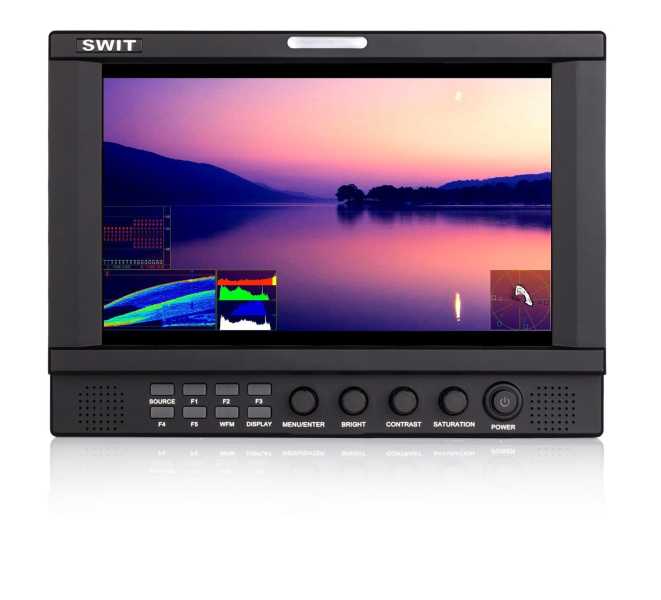 Swit S-1093F Luxus Kit, 2K/3G/HD/SD-SDI / HDMI Full HD Monitor, 450 Nits, ohne Akku-Platte